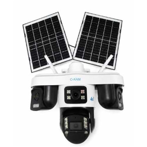 OKam O-KAM OK-S-337 Premium AOV 4G 4 Lens Solar Ptz Kamera