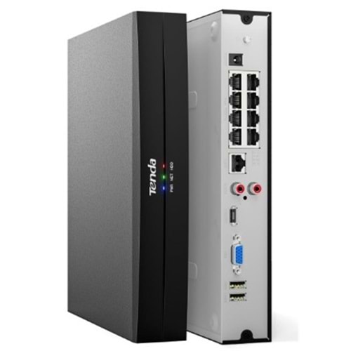 Tenda TN3108-8P 8 Kanal Poe 4K 8MP Destekli NVR Kayıt Cİhazı