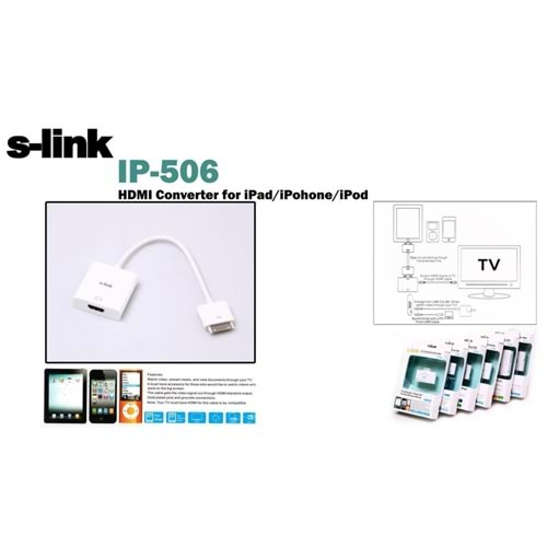 S-link IP-506 ipod-iphone-ipad Hdmı Konnektör