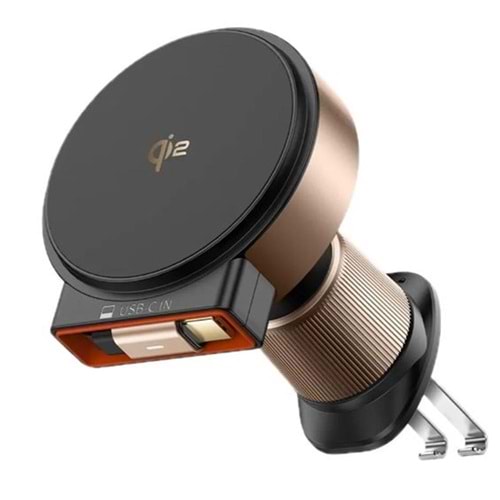 MCDODO CH-0091 15W MagQ Qi2 Kablosuz Geri Çekilebilir Araç Şarj Cihazı ve Telefon Tutucu
