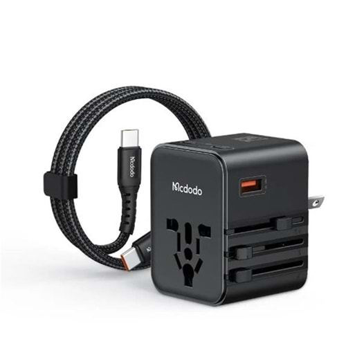 MCDODO CP-3260 25W Evrensel Seyahat Adaptör Type-C To Type-C kablo dahili