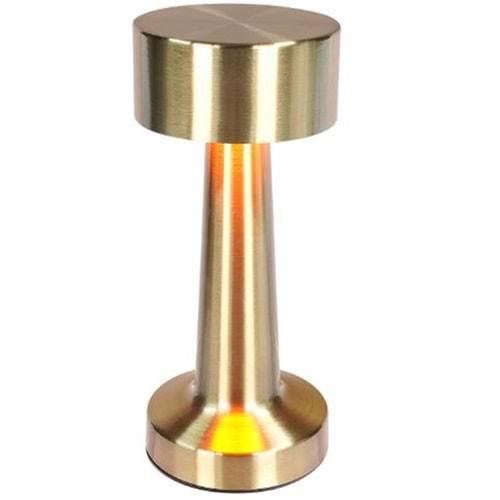 S-link SL-M9066 Aurora 1800mAh Batarya 60 Lümen Gold 3 Renk Işıklı Dokunmatik Dekoratif Masa Lambası