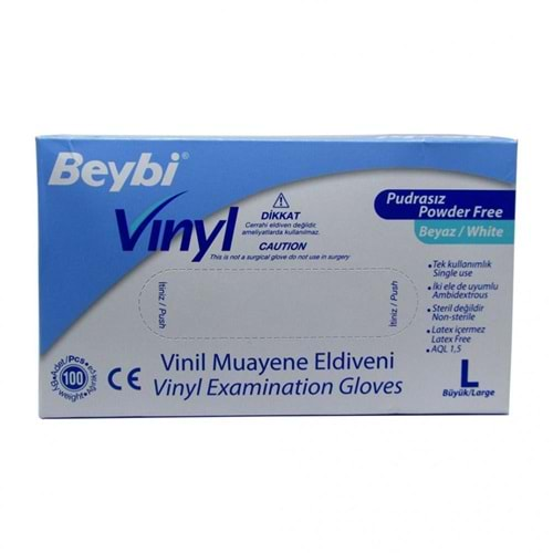 Beybi Vinill Eldiven Pudrasız Large