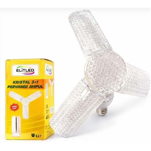 Elitled Kristal 3+1 Pervane Led Ampul