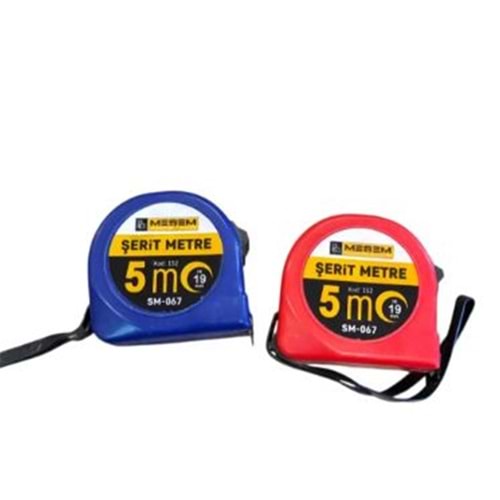 Meşem Çelik Şerit Metre 5x19 Mm Sm-067 151(dz-12)