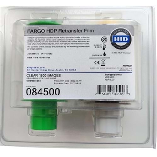 Fargo 084500 Transfer Film Ribbon HDP5000 1500 baskı