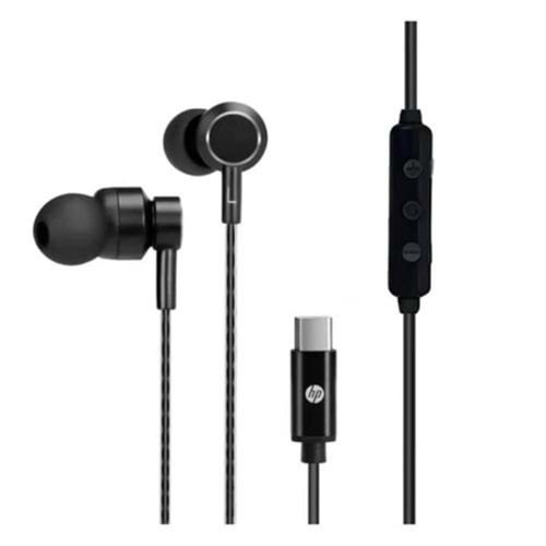 Hp DHH-1127-BK Kablolu Kulakiçi Type-C Ses Kontrol Butonlu Mikrofonlu Siyah Kulaklık