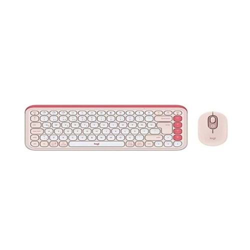 Logitech Pop Icon Combo 920-013077 Pembe Kablosuz Klavye Mouse Seti