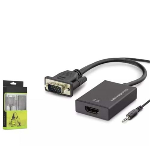 Hadron Hdx7794 Vga To Hdmi F Çevirici + Audio 1080P Siyah