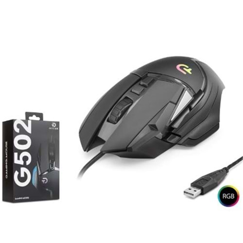 GOOD PRO G502 RGB Gaming Mouse 7200 DPI 6 Tuş 1000Hz Siyah