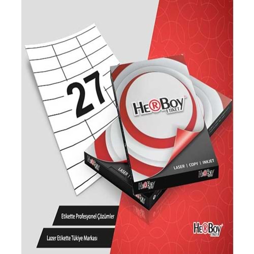 Herboy Laser Etiket 100 YP 70x32.125 Laser-Copy-Inkjet HB-1027