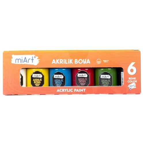 Miart Akrilik Boya 30 ML 6 LI MA306