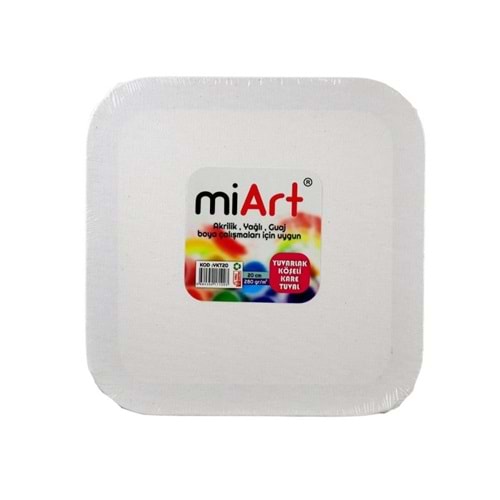 Miart Tuval Yuvarlak Köşeli Kare 20 Cm