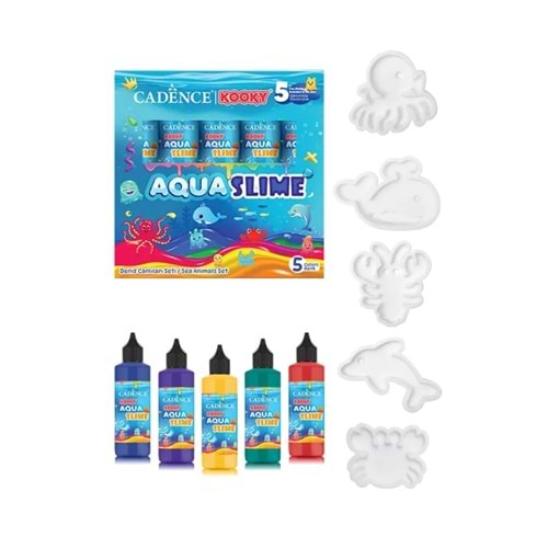 Kooky Aqua Slime Deniz Canlıları Seti 5li