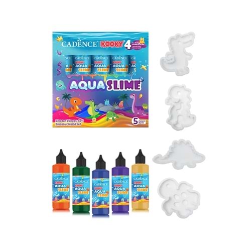 Kooky Aqua Slime Dinazor Dünyası Seti 5li