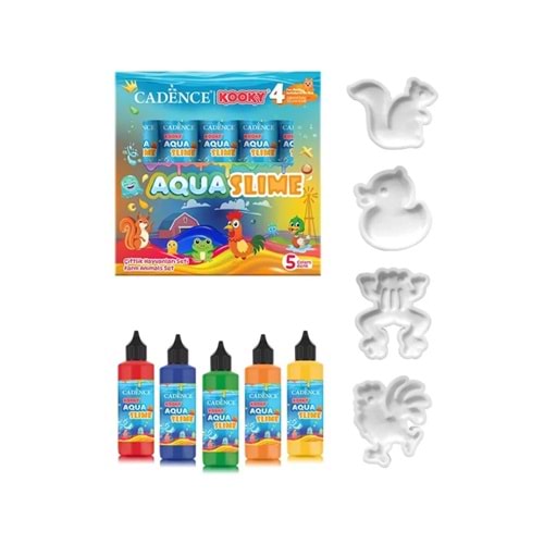 Kooky Aqua Slime Çiftlik Hayvanları Seti 5li