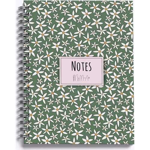 My Mia Art Sert Kapaklı Defter Yaz Seri Starflower-Midi 14x20