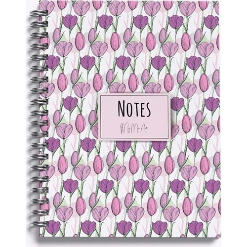 My Mia Art Sert Kapaklı Defter Yaz Seri Tulip-midi 14x20