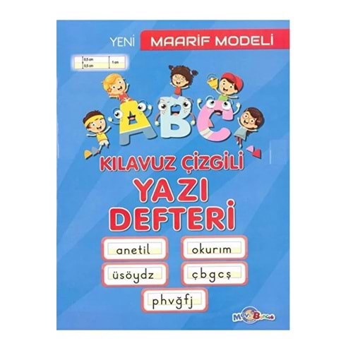 Mavi Boncuk Maarif Model Yazı Defteri Orta Boy