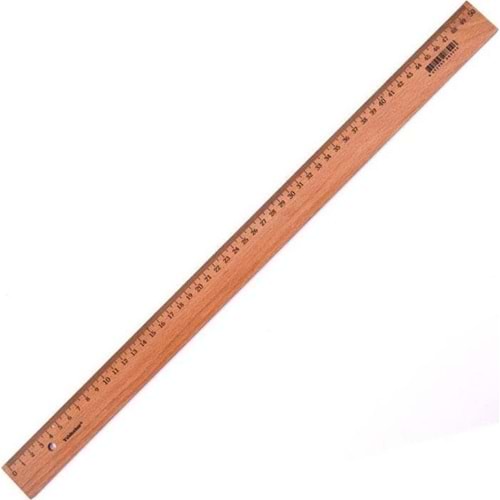 Beş Yıldızlar Tahta Cetvel 50 Cm 123 (1 Adet)