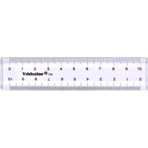 Beş Yıldızlar Cep Desimetre Cetvel 10 Cm 066 (1 Adet)