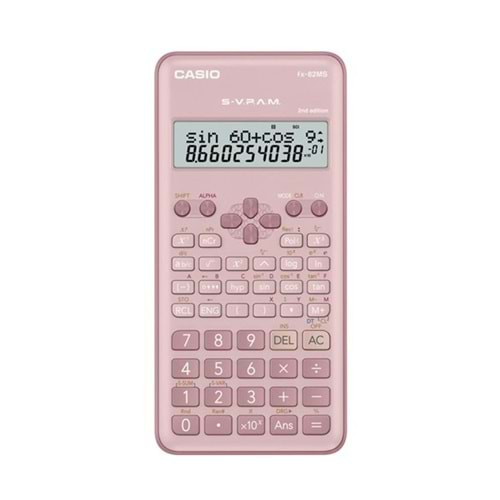 Casio FX-82MS-2-PK-W-DTF Versiyon Bilimsel Pembe Fonksiyonlu Hesap Makinesi