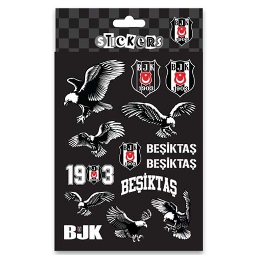 Bjkst26014 Beşiktaş Siyah Beyaz Kartal Sticker She