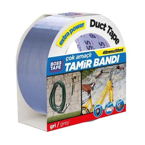 Boss Tape Duct Tape Tamir Bandı Gri Bt-02034
