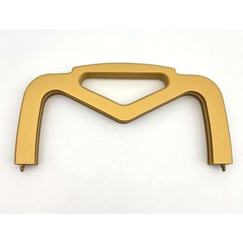 Çanta Aksesuar 26 Cm Gold Renk Ahşap Burs, Ahşap Klips