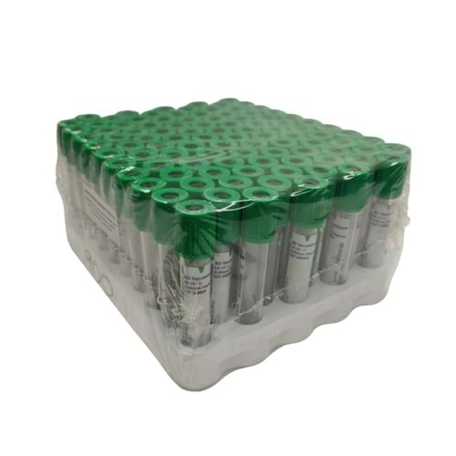Vakumlu Plastik Deney Tüpü Kapaklı 10Ml
