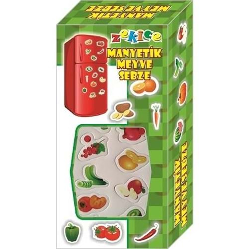 Zekice Manyetik Sebze Meyve 52Parça Zkc5899