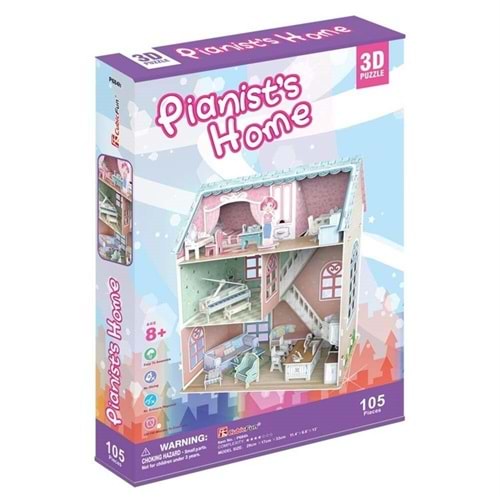 Nc 3D Karton Puzzle Pianist Home