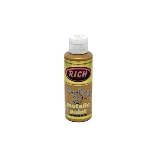 Rich Akrilik Boya Metalik 120 CC Antik Altın 0726