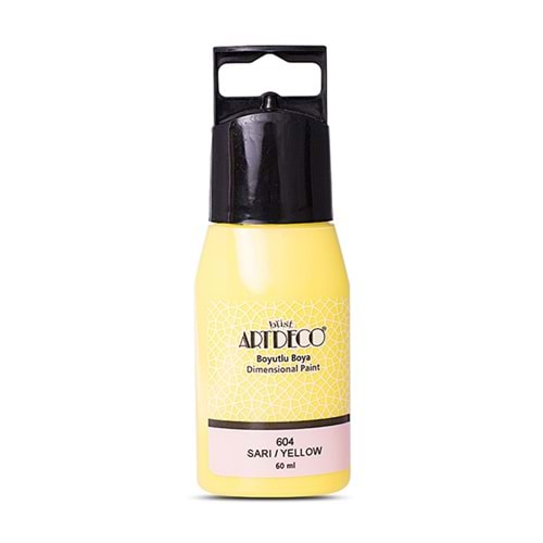 Artdeco Boyutlu Boya 60 Ml Sarı 604