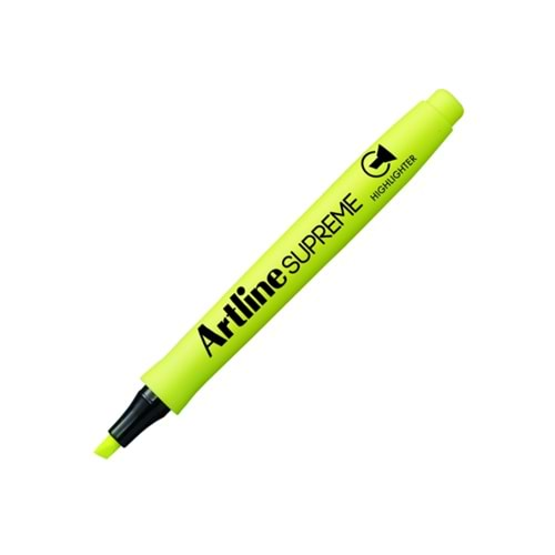 Artline Supreme Fosforlu Kalem Kesik Uç 4mm Sarı