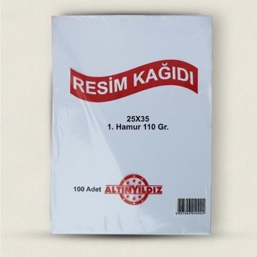 Altınyıldız Resim Kağıdı 25X35 (100 Adet)