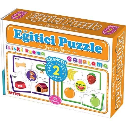 Dıy Toy Çark Eğitici Puzzle İlişki-Gruplama Cp1956