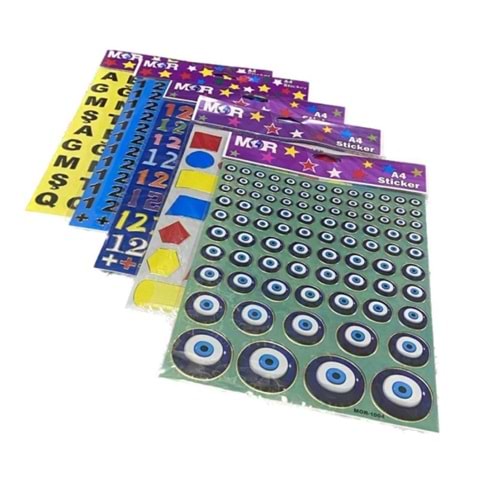 Mor Pvc Sticker (1 Adet)