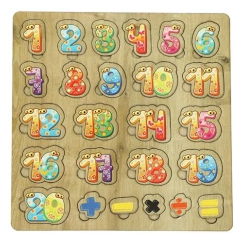 Ahşap Rakam-Sayı 29X29