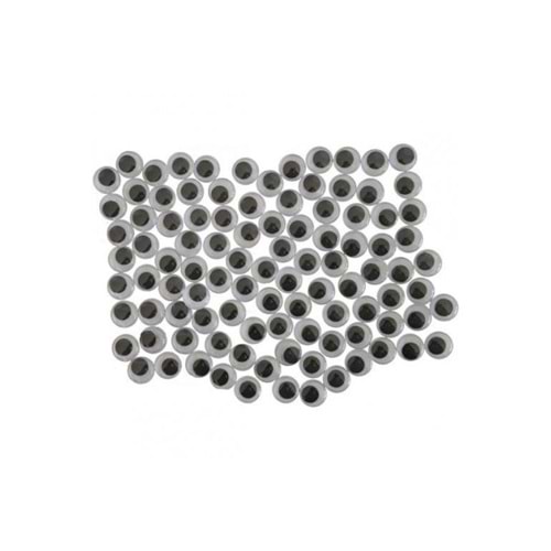 Beyaz Oynar Göz Kirpiksiz 15Mm 100 Lü G3411