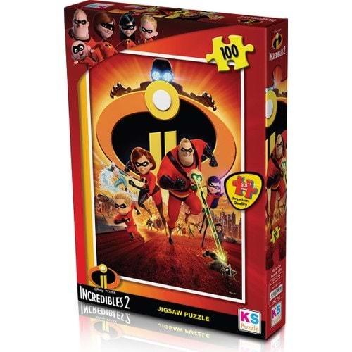 Ks Games Puzzle Incredıbles2 100 Parça Inc714