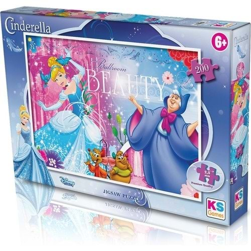 Ks Games Puzzle Cinderella 200 Parça Crl113