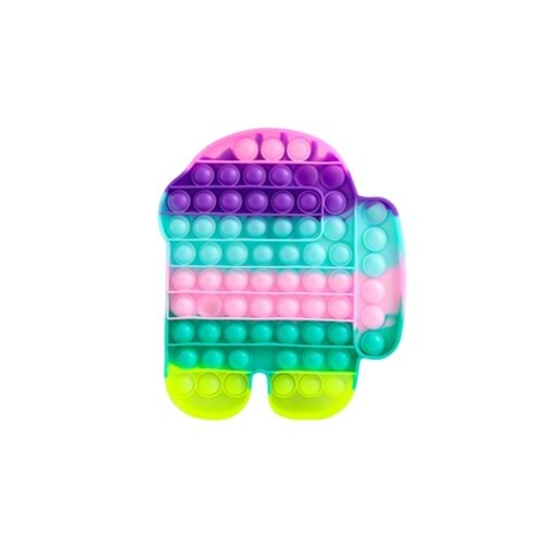 Pop İt Orta Boy Amongus 20Cm 1041C7 Pastel