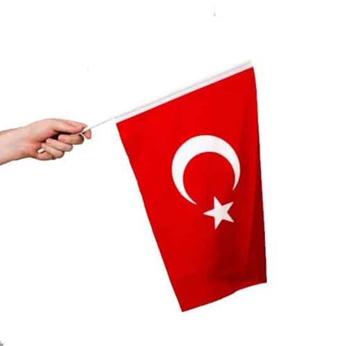 Saplı Sallama Türk Bayrak 50X75 (1 Adet)