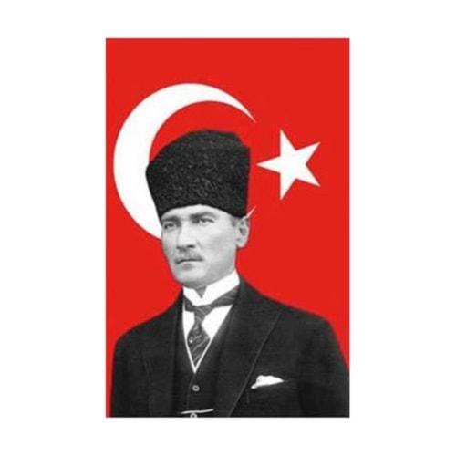 Atatürklü Türk Bayrağı 50X70Cm