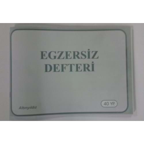 Altınyıldız Egzersiz Defteri 40 Yp (1 Adet)