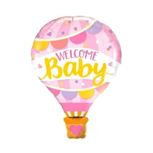 Rps Folyo Balon Welcome Baby Pınk 34