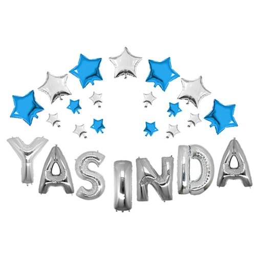 Rps Folyo Balon . Yaşında Duvar Süs Blue 16