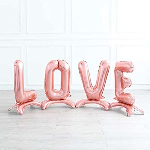 Rps Folyo Balon Ayaklı Stand Love Pınk 1812