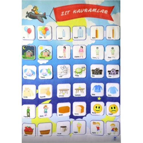 Anki Toys Cırtlı Pano Zıt Kavramlar And-5192